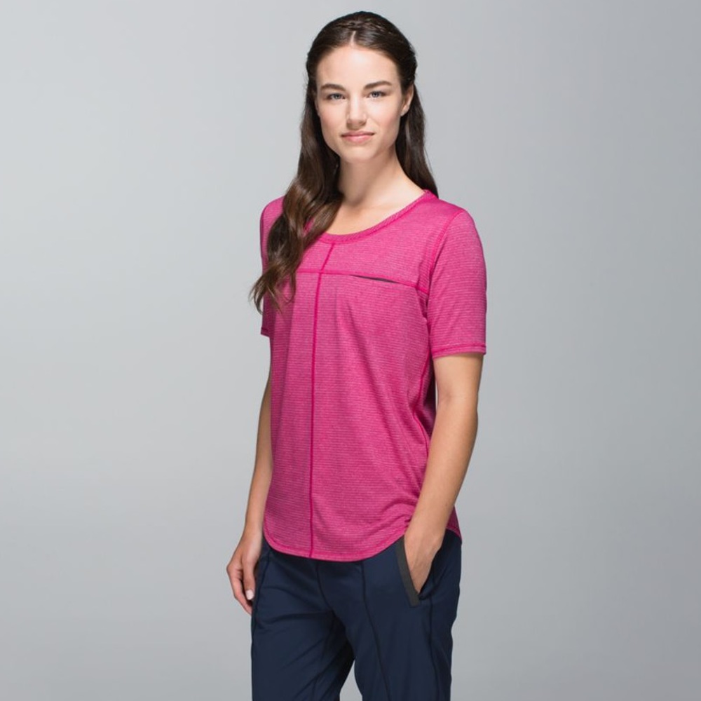 Lululemon Run Away Tee - Heathered Bumble Berry
